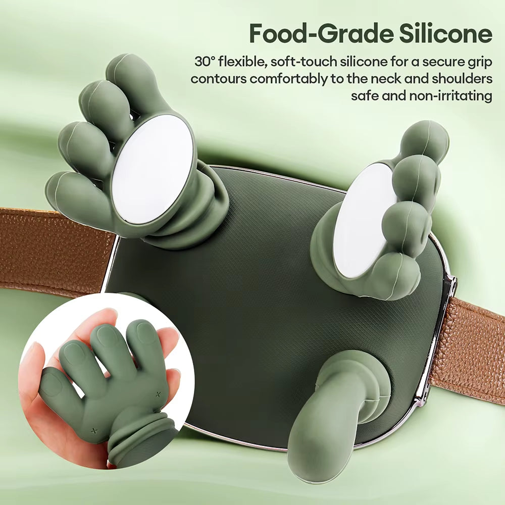 4D Bionic Finger Neck Shoulder Massager Wireless Neck Cervical Trapezius Kneading Massage Shawl Brushless Motor Neck Masajeador